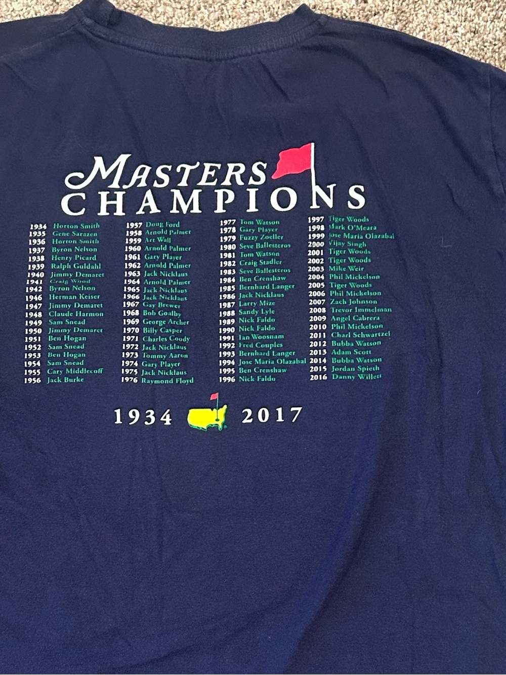 Master’s Champions Tee 2017